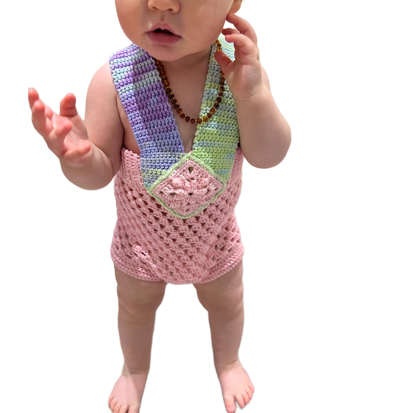 Marshmallow Romper - One of a kind