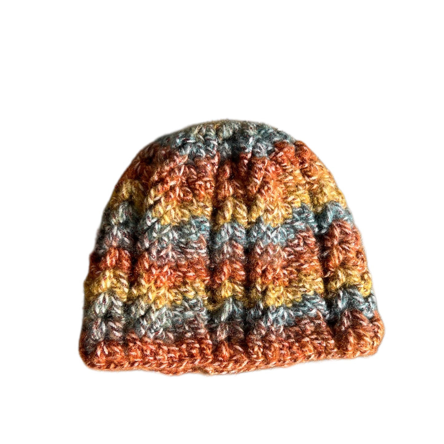 Colorful Wool Beanie Hat - one of a kind