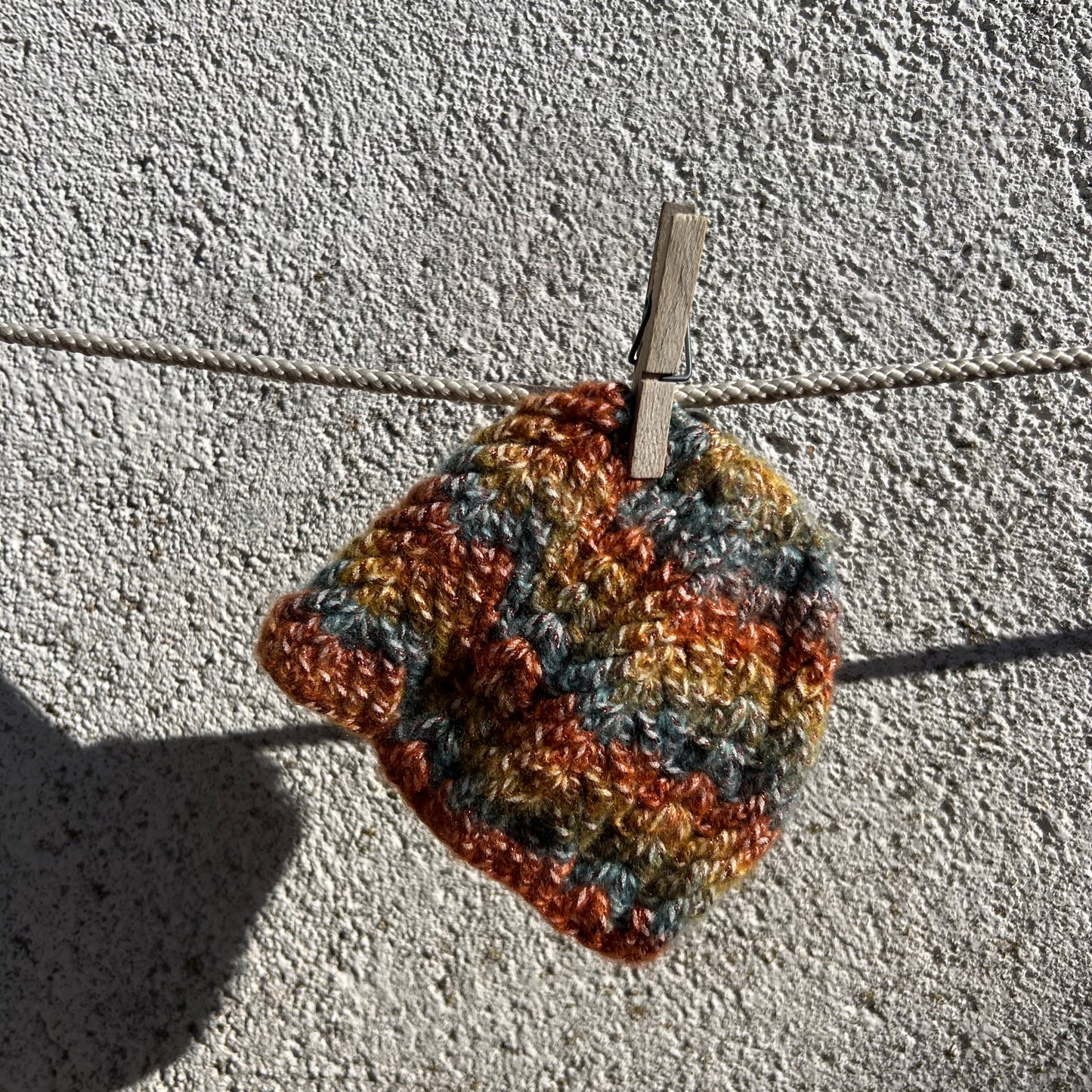 Colorful Wool Beanie Hat - one of a kind
