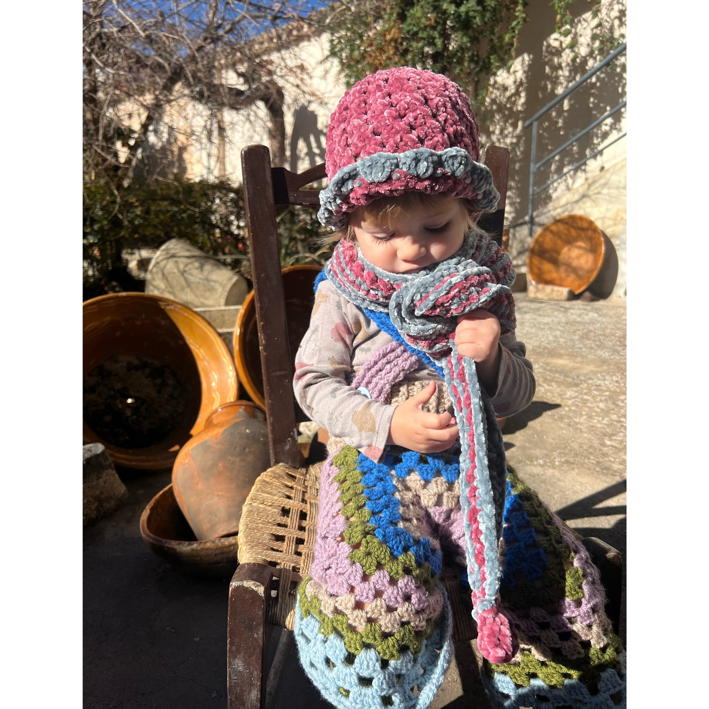 Velvet Scarf - one of a kind