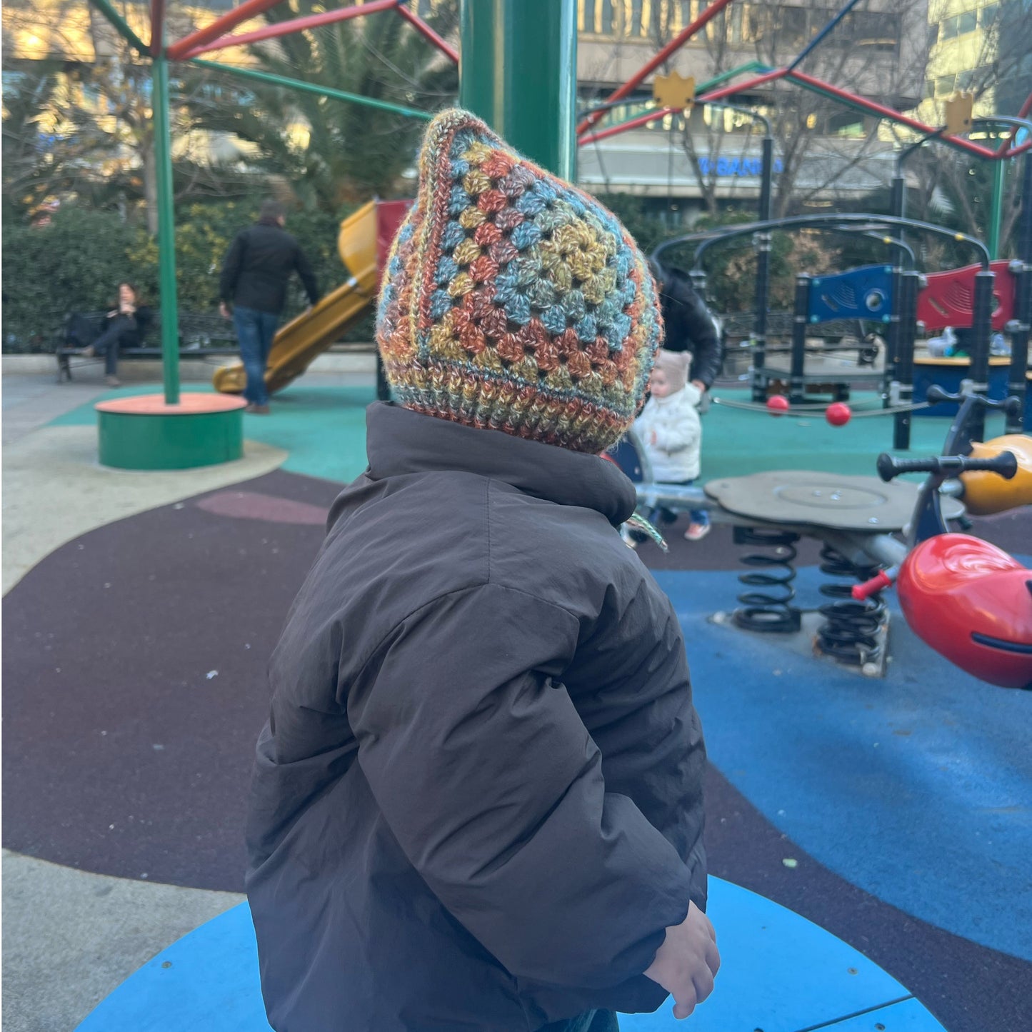 Colorful Wool Bonnet
