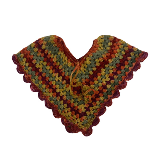 Colorful Wool Poncho - Made to order