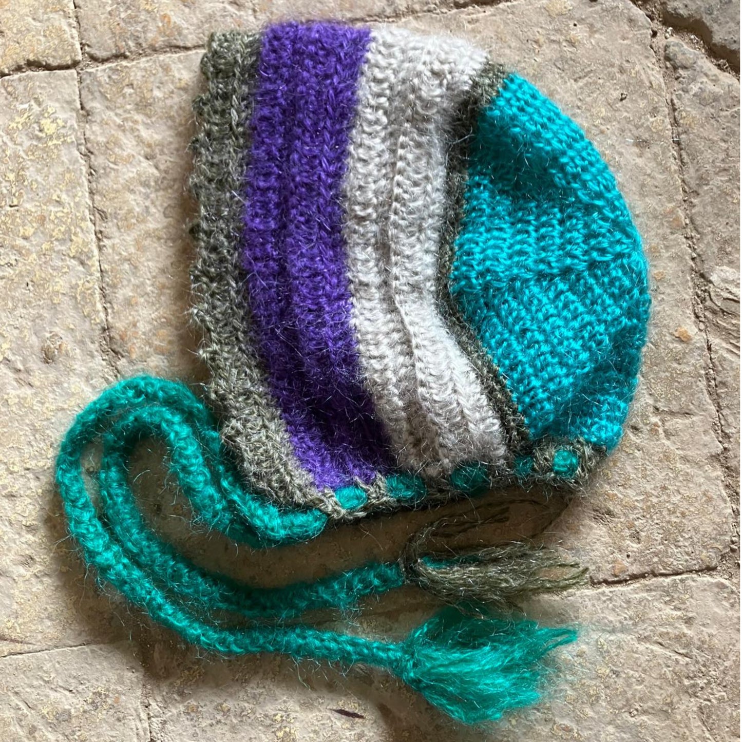 Colourful Mohair Bonnet