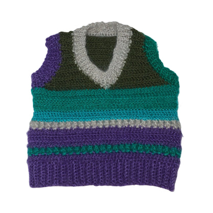 Chaleco de crochet y mohair 