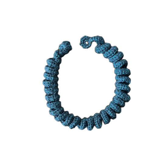 Blue Spiral Collar