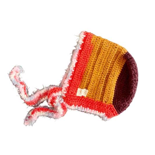 Colorful Wool Bonnet