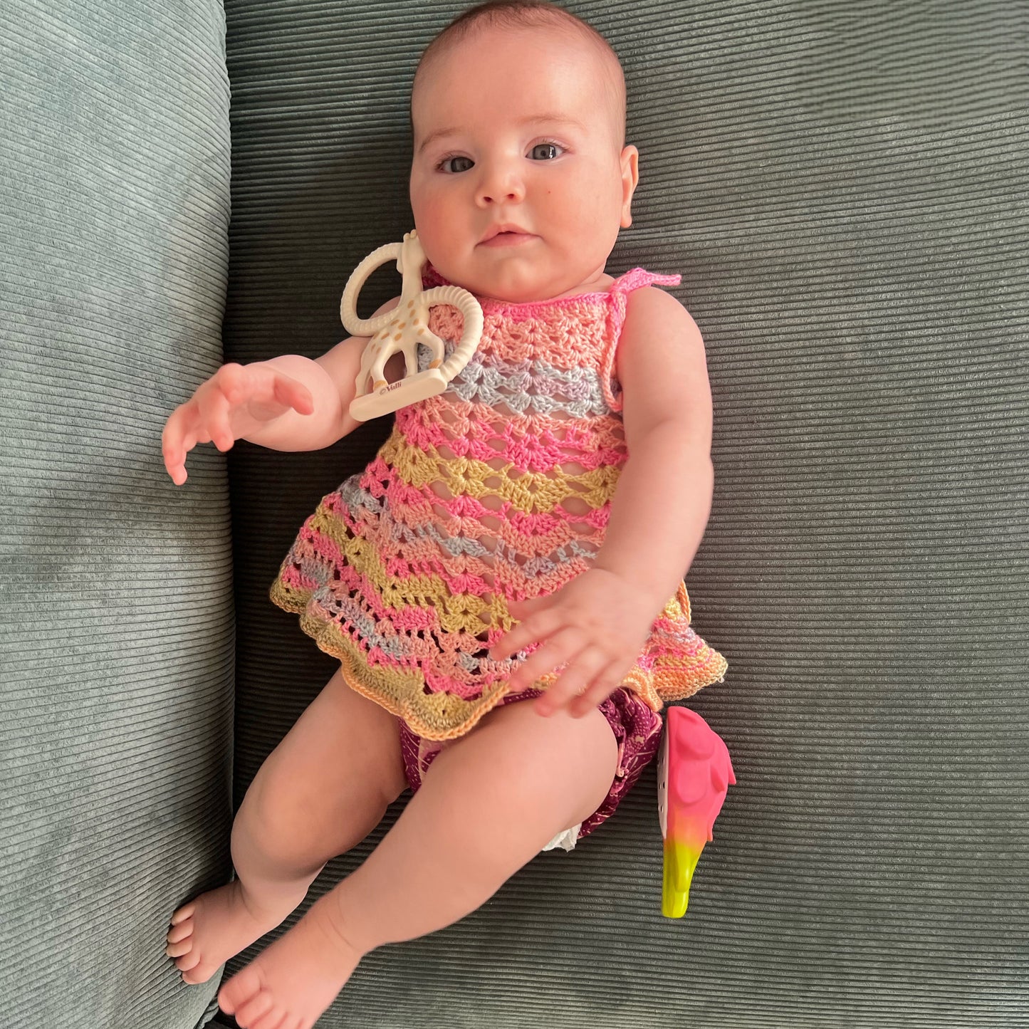 Rainbow Baby Dress - Made to order