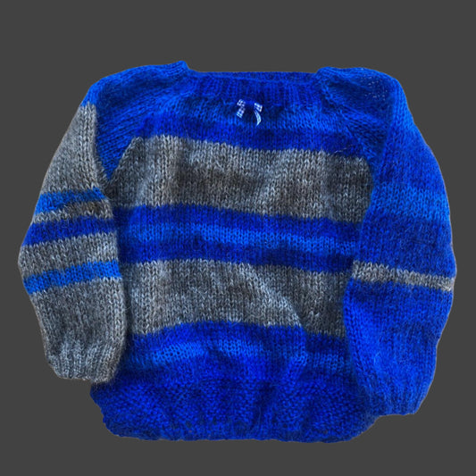 Blue Knitted Sweater